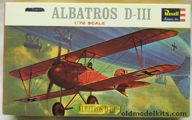Revell 1/72 Albatros D-III, H629-50 plastic model kit